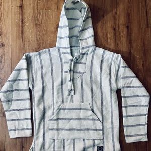 ORIZABA ORIGINAL Men’s Long Sleeve Baha Hoodie | White/Grey | Sz Med | RN #BA711